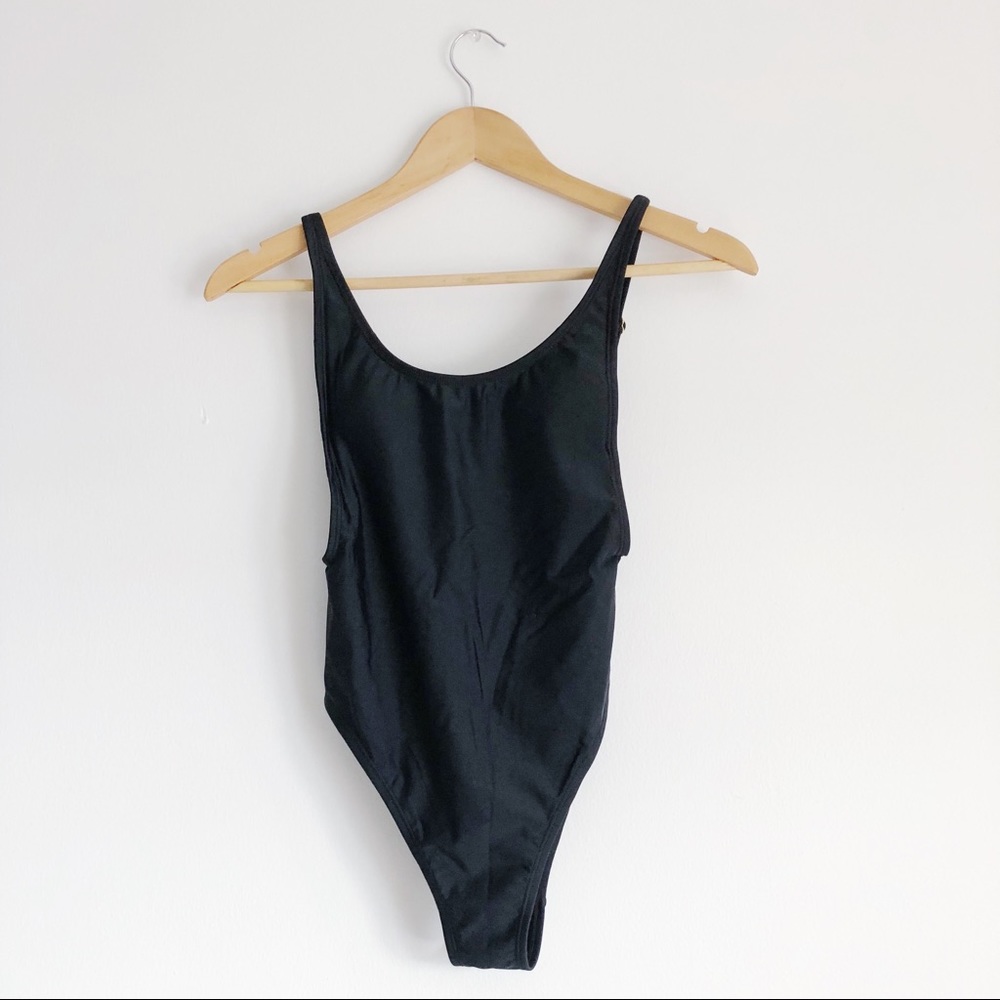 One-Piece Low Back Bathing Suit XS